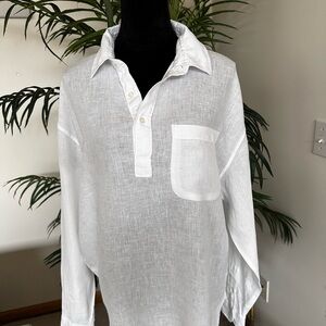 Abercrombie & Fitch White Button Down Shirt
